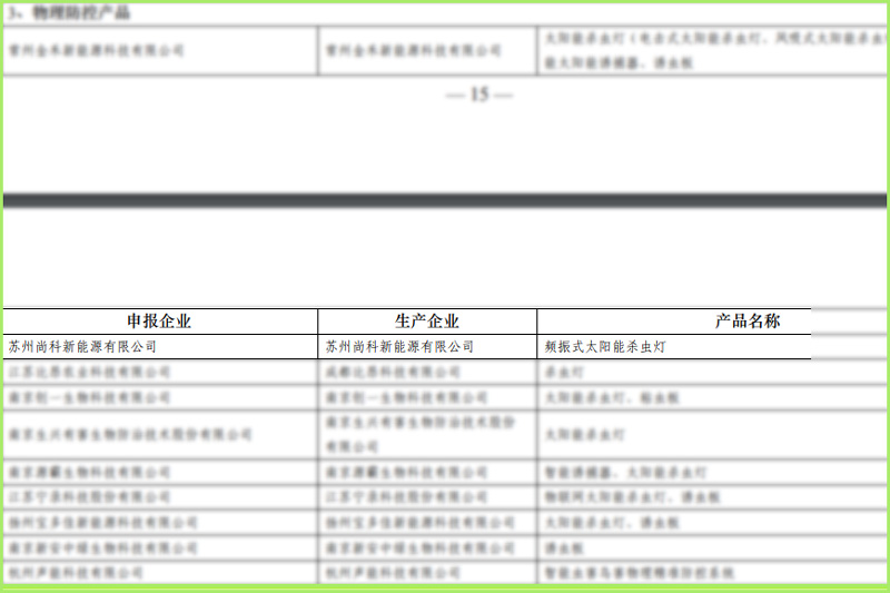 好消息!茄子视频懂你茄子视频在线免费观看入选江苏省绿色防控产品名录